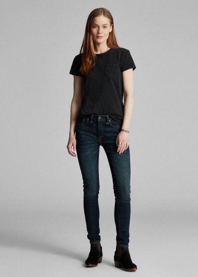 Jeans Ralph Lauren Mujer Azules Azules - Stretch Skinny - NVQOB4158